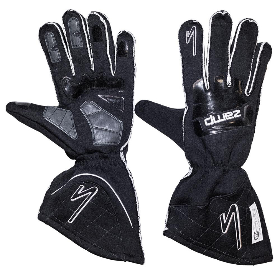 [ZAMRG10003M] Zamp Racing - Gloves ZR-50 Black Med Multi-Layer SFI3.3/5