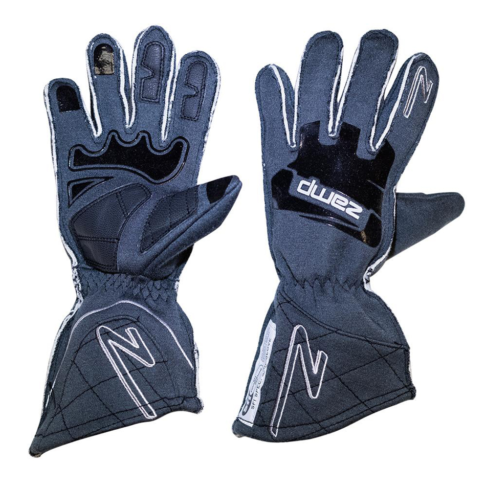 [ZAMRG10015L] Zamp Racing - Gloves ZR-50 Grey Large Multi-Layer SFI3.3/5