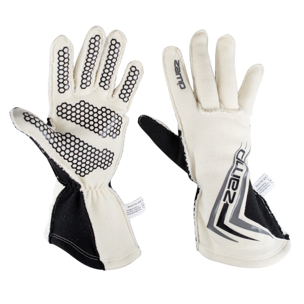 [ZAMRG20001S] Zamp Racing - Gloves ZR-60 Small White