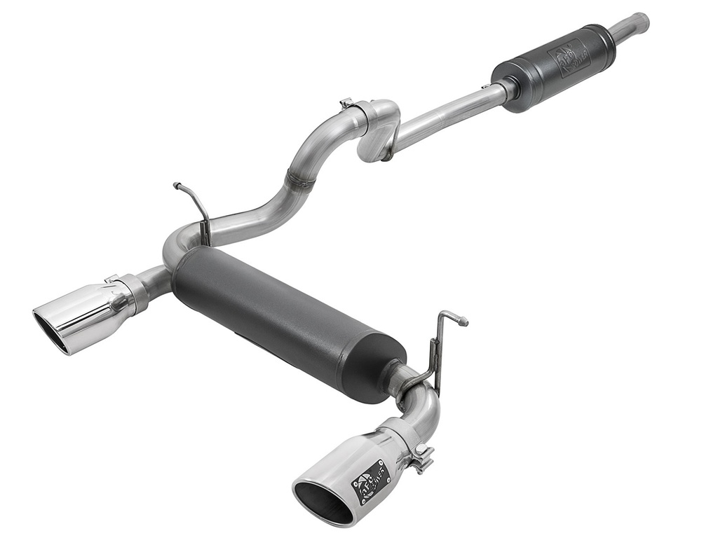 Afe Power - Cat Back Ss 2-1/2in Dual Out Polished Tip