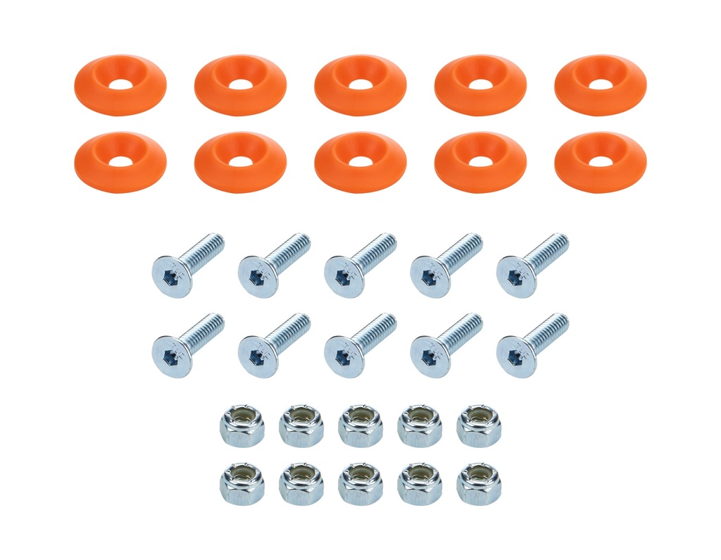Allstar Performance - Countersunk Bolt Kit Orange 10pk