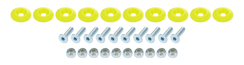 Allstar Performance - Countersunk Bolt Kit Fluorescent Yellow 10pk