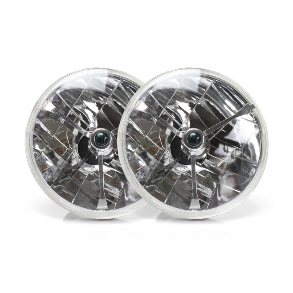 Auto-Loc - Tri-Bar Headlights Pair W/Replaceable Color Dots