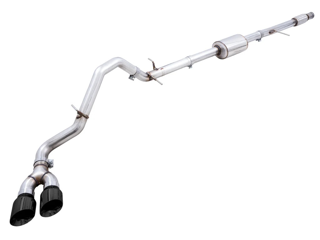 Awe Tuning - 19-23 Silverado/Sierra Single Exhaust Black Tip