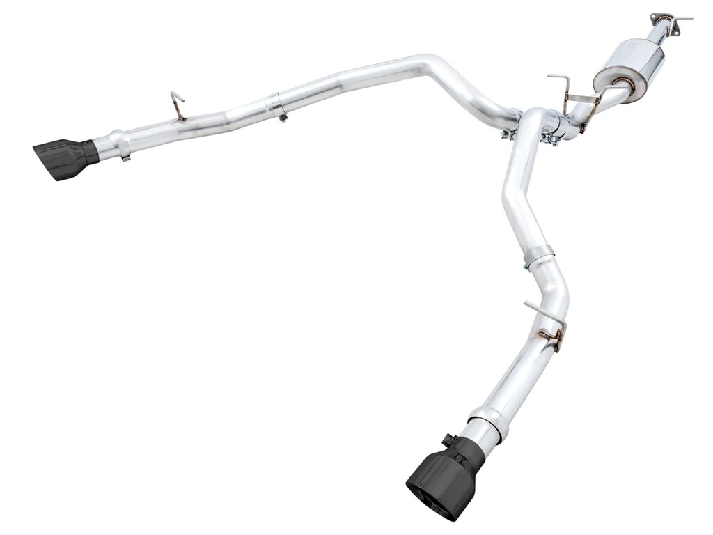 Awe Tuning - 19+ Ram 5.7 1500 Exhaust Dual Outlet Black Tips