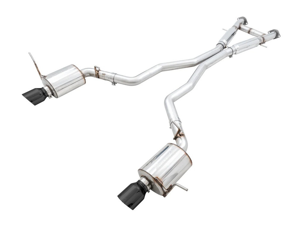 Awe Tuning - Jeep Srt Wk2 Exhaust Dual Outlet Black Tips