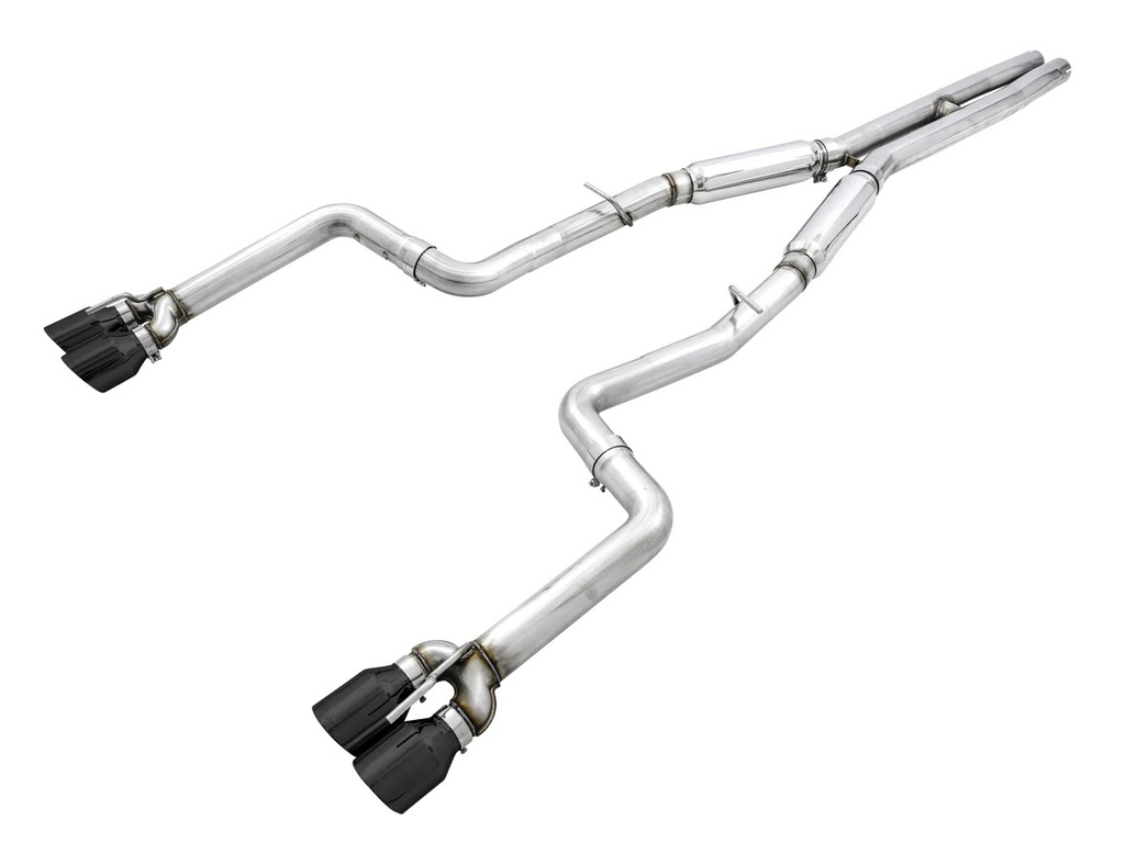 Awe Tuning - 15+ 6.2 6.4 Challenger Dual Exh Quad Black Tips