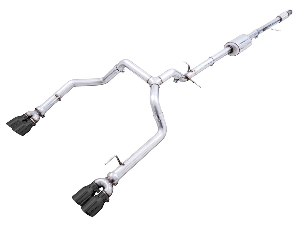 Awe Tuning - 19-23 Silverado/Sierra Dual Exh Quad Black Tips
