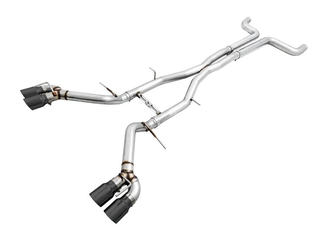 Awe Tuning - 16-24 Camaro Lt1 Ss Zl1 Exhaust Quad Black Tips