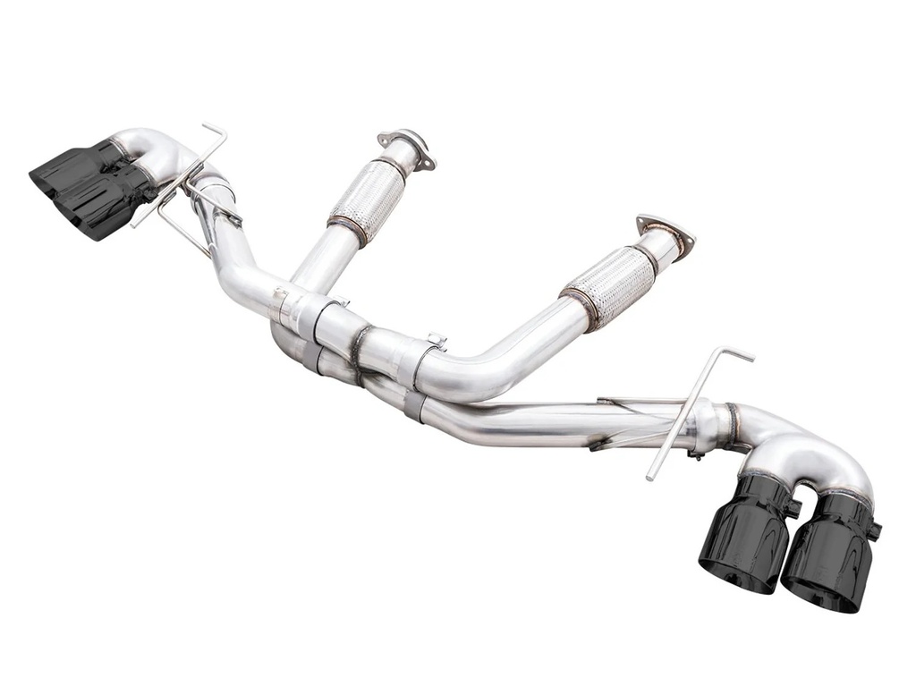 Awe Tuning - C8 Corvette Exhaust Quad Black Tips