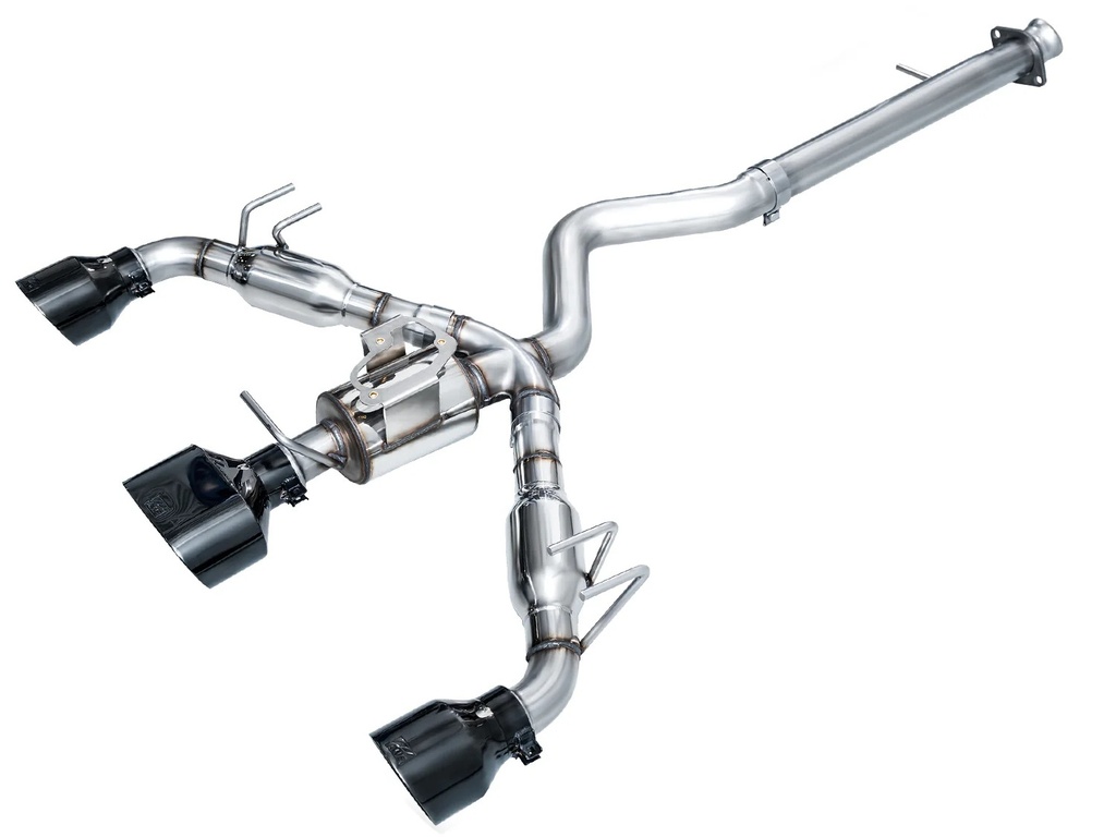 Awe Tuning - Gr Corolla Exhaust Triple Outlet Black Tips