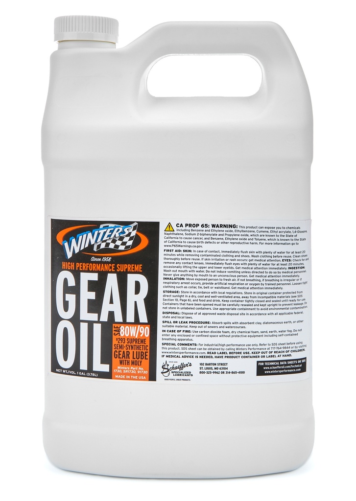 Winters - Rear End Lube W/Moly