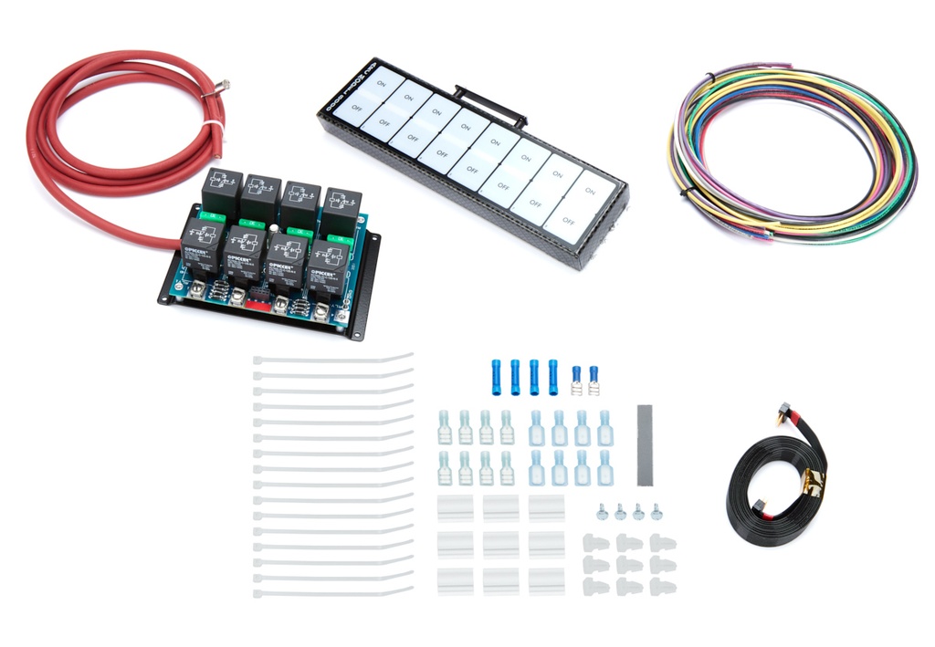 Auto Rod Controls - 8 Switch In-Dash Control Module C/F Finish