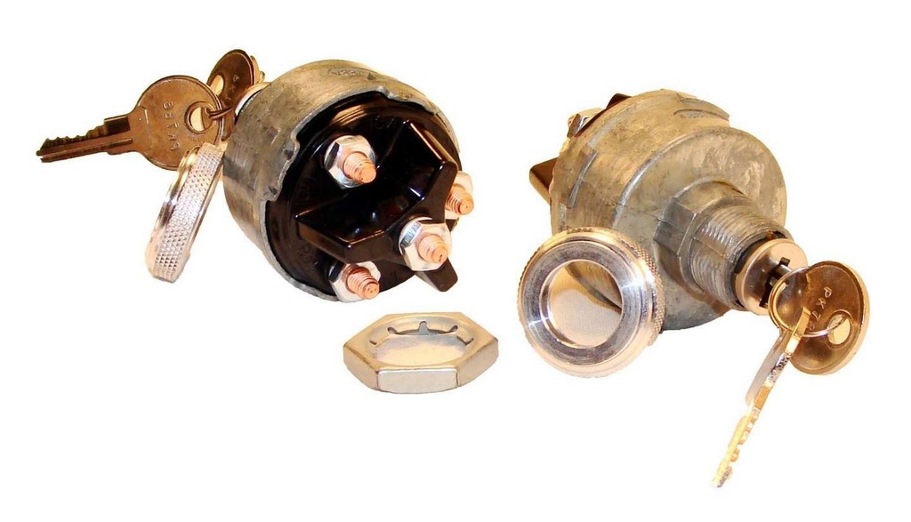 American Autowire - 4 Position Ignition Switch W/Aluminum Knob