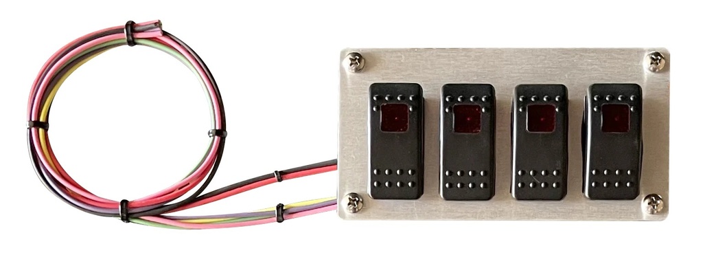 American Autowire - Rocker Switch Panel 4 Switches