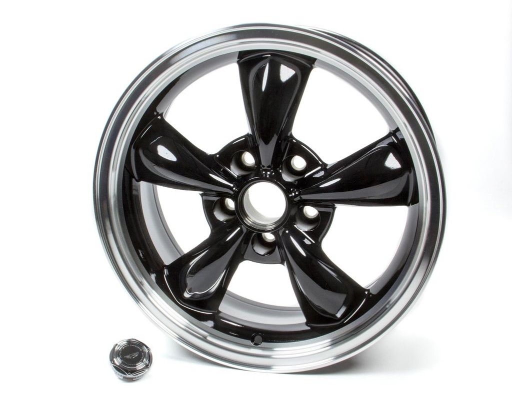 American Racing Wheels - 17x7 Torq Thrust M Wheel Gloss Black Machined Lip
