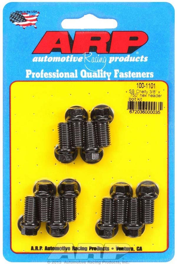 [ARP100-1101] ARP - Header Bolt Kit - 6pt. 3/8 x .750 UHL (12)