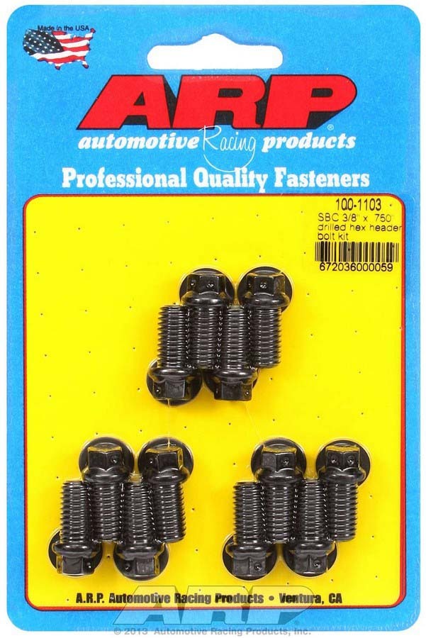 ARP - Header Bolt Kit - 6pt. 3/8 x .750 UHL (12)