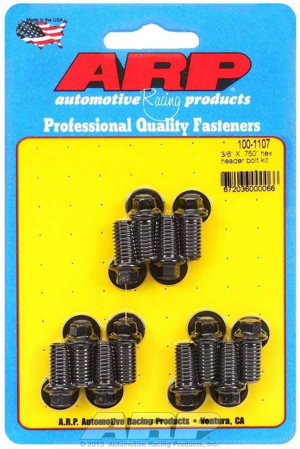 [ARP100-1107] ARP - Header Bolt Kit - 6pt. 3/8 x .750 UHL (12)