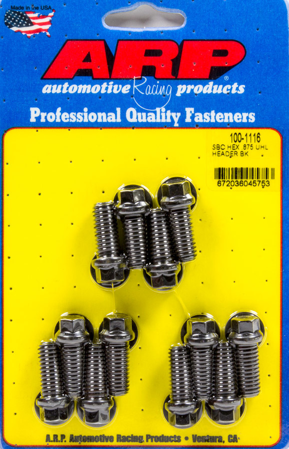[ARP100-1116] ARP - Header Bolt Kit - 6pt. 3/8 x .875 UHL (12)