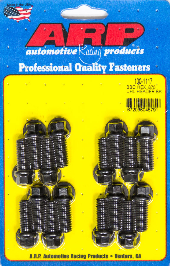[ARP100-1117] ARP - Header Bolt Kit - 6pt. 3/8 x .875 UHL (16)