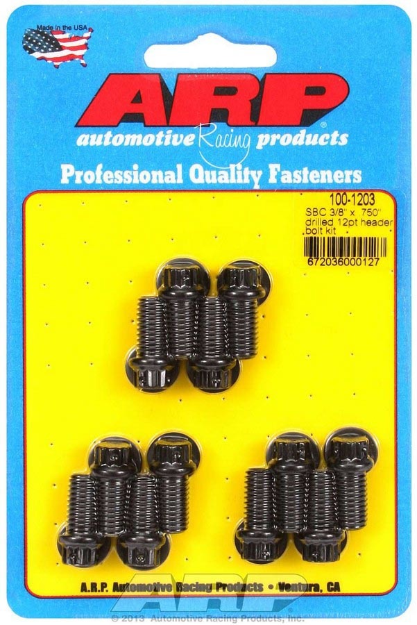 [ARP100-1203] ARP - Header Bolt Kit - 12pt. 3/8 x .750 UHL (12)