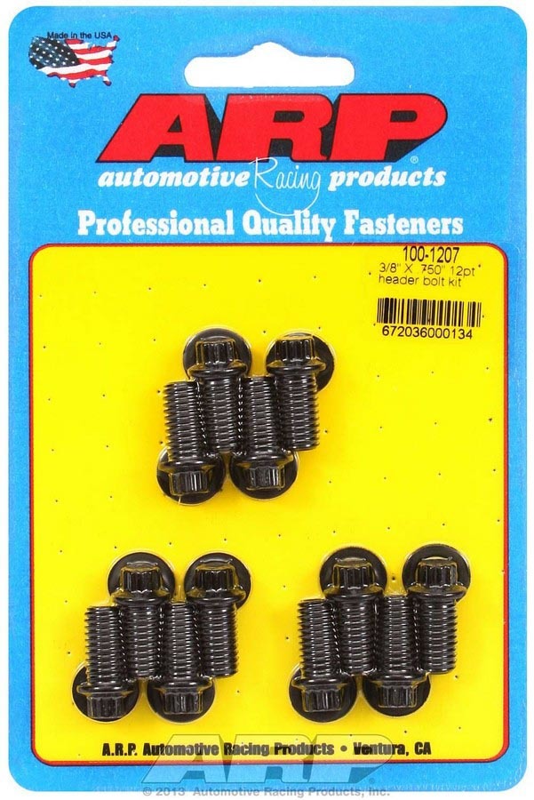[ARP100-1207] ARP - Header Bolt Kit - 12pt. 3/8 x .750 UHL (12)