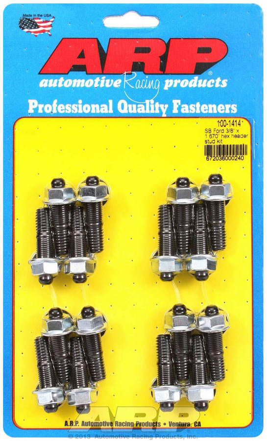 [ARP100-1414] ARP - Header Stud Kit - 6pt. 3/8 x 1.670 OAL (16)