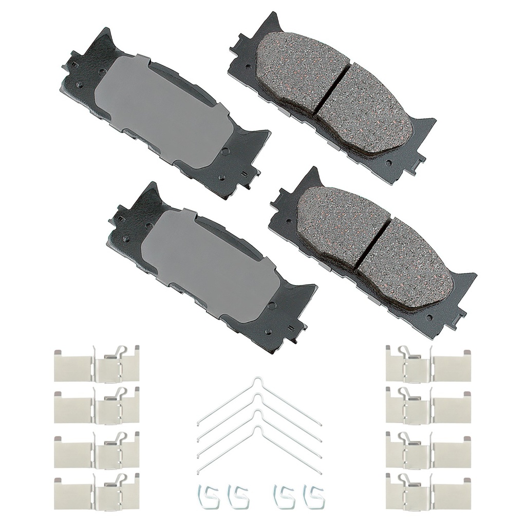 Akebono Brake Corporation - Proact Ultra-Premium Brake Pads - Front
