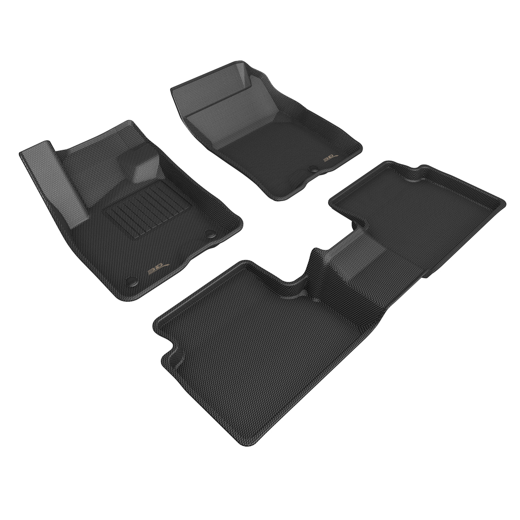 3D Maxpider - 21- Ford Bronco Kagu Rear Floor Liners Black