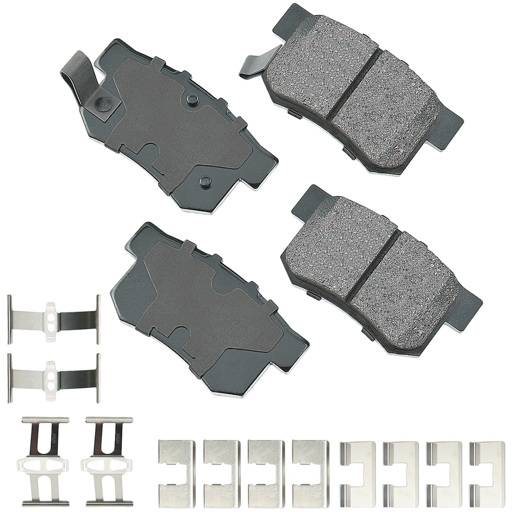 Akebono Brake Corporation - ProACT Ultra-Premium Brake Pads - Rear