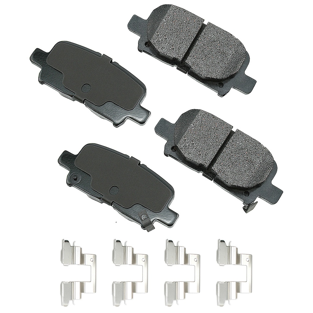 Akebono Brake Corporation - ProACT Ultra-Premium Brake Pads - Rear