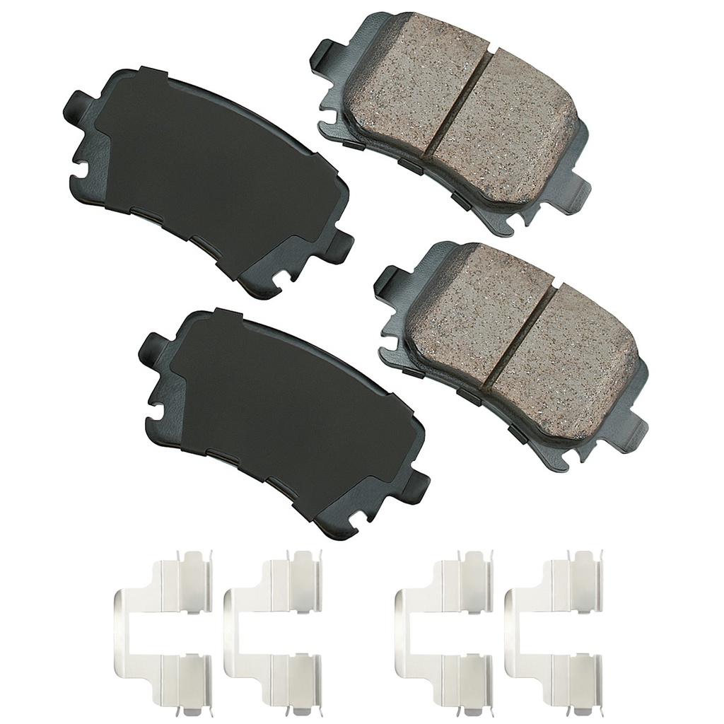 Akebono Brake Corporation - Brake Pads Rear Audi A3 06-10 Quattro 06-09