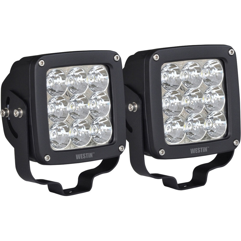Westin - Axis Led Auxiliary Light SquareFlood Pattern Pair