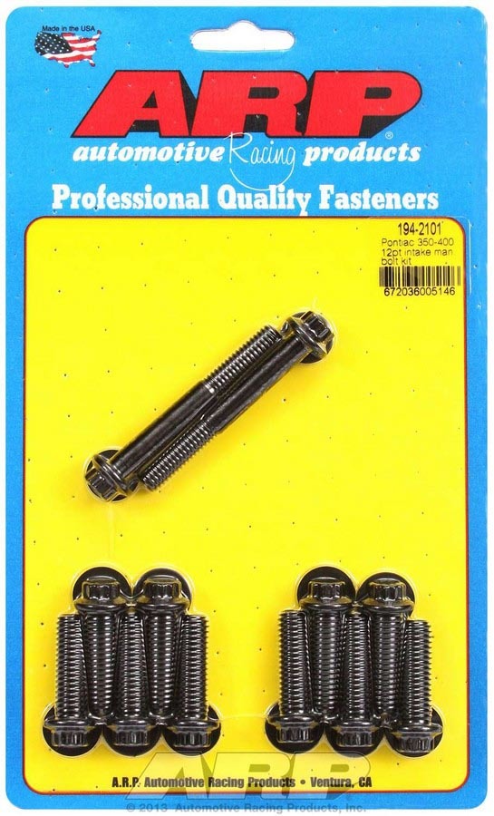 [ARP194-2101] ARP - Pontiac Intake Bolt Kit 12pt