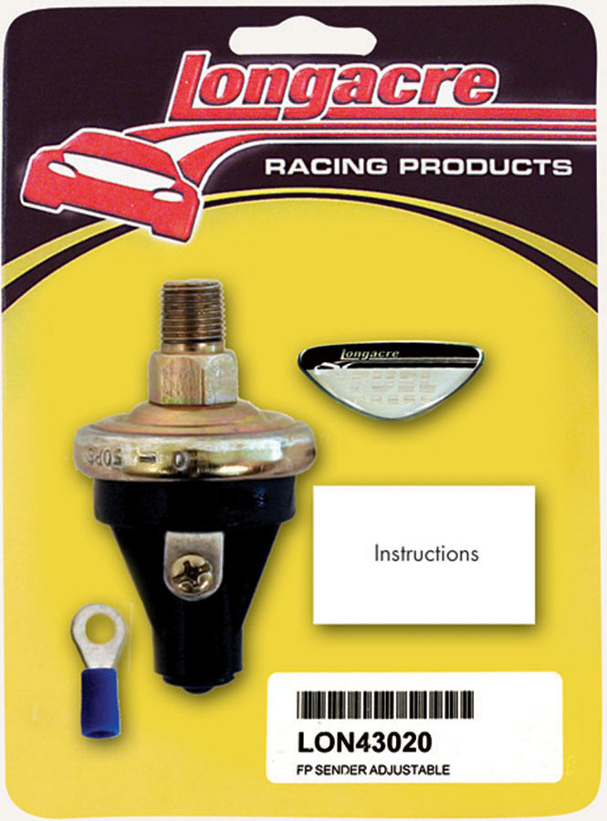 Longacre - Fuel Pressure Sender 1/8in. NPT 2-7psi