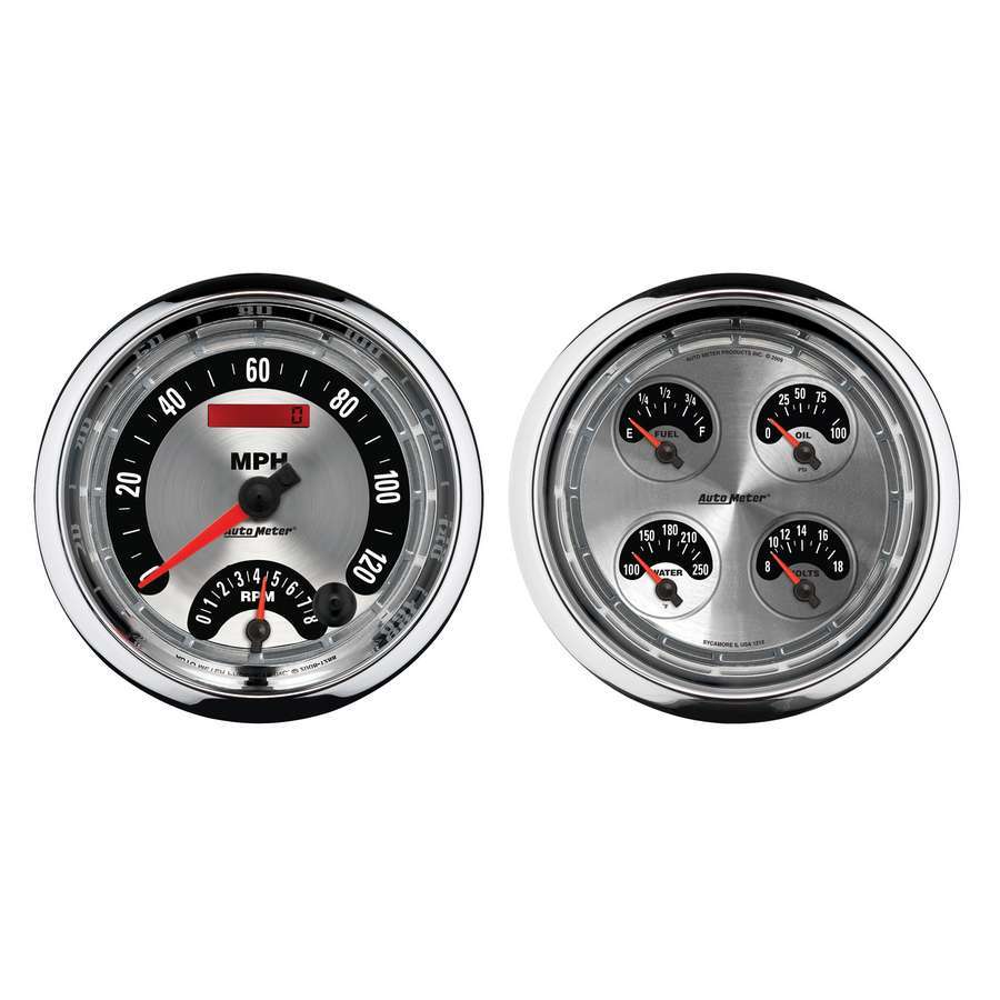 Autometer - 5in A/m 2-Piece Quad Gauge Kit