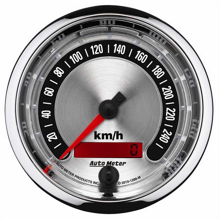 AUTOMETER - 3-3/8 A/M Speedometer 260KPH