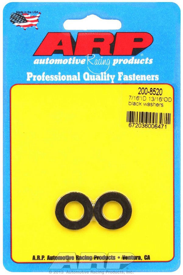 [ARP200-8520] Arp - 7/16 Id X 13/16 Od Black Washers (2pk)