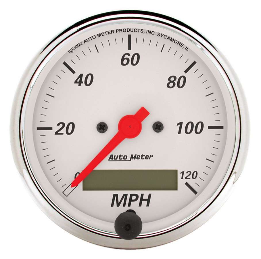 Autometer - Arctic White 3-1/8in 120 MPH Speedometer