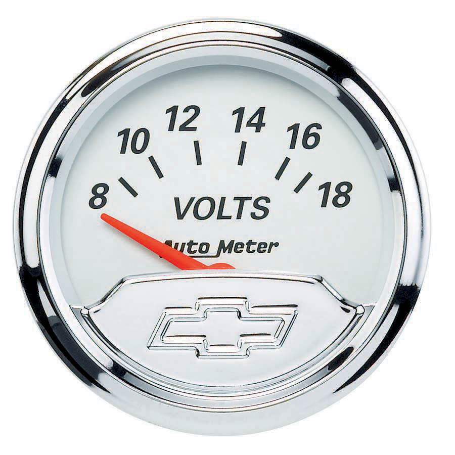 Autometer - 2-1/16 Voltmeter Gauge Chevy Bowtie Series