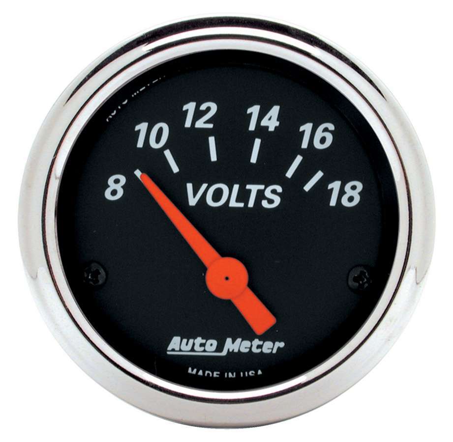 Autometer - 2-1/16 D/B Voltmeter Gauge 8-18