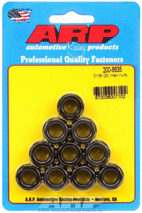 [ARP200-8635] ARP - Hex Nuts - 7/16-20 (10)