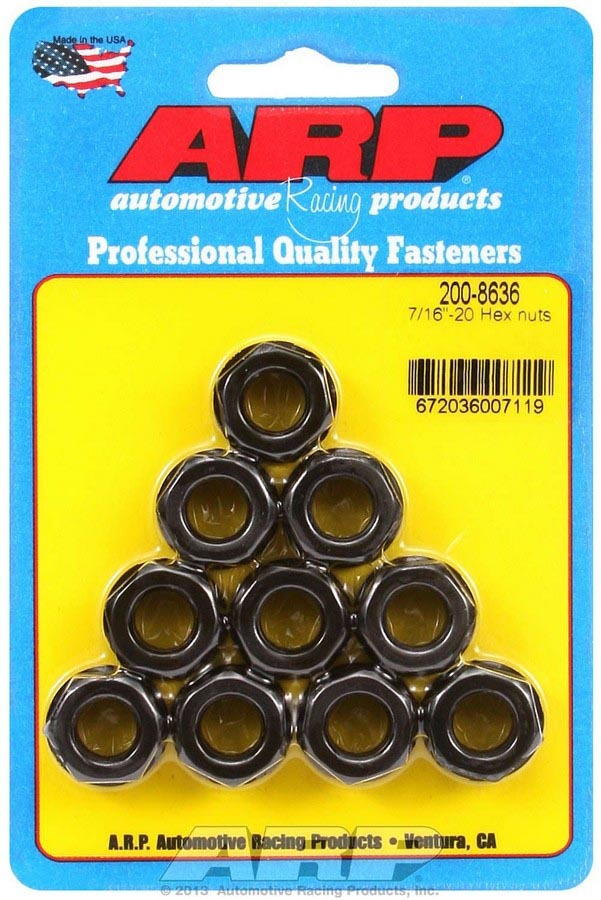 [ARP200-8636] ARp - Hex Nuts - 7/16-20 (10)