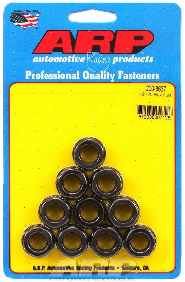 [ARP200-8637] ARP - Hex Nuts - 1/2-20 (10)