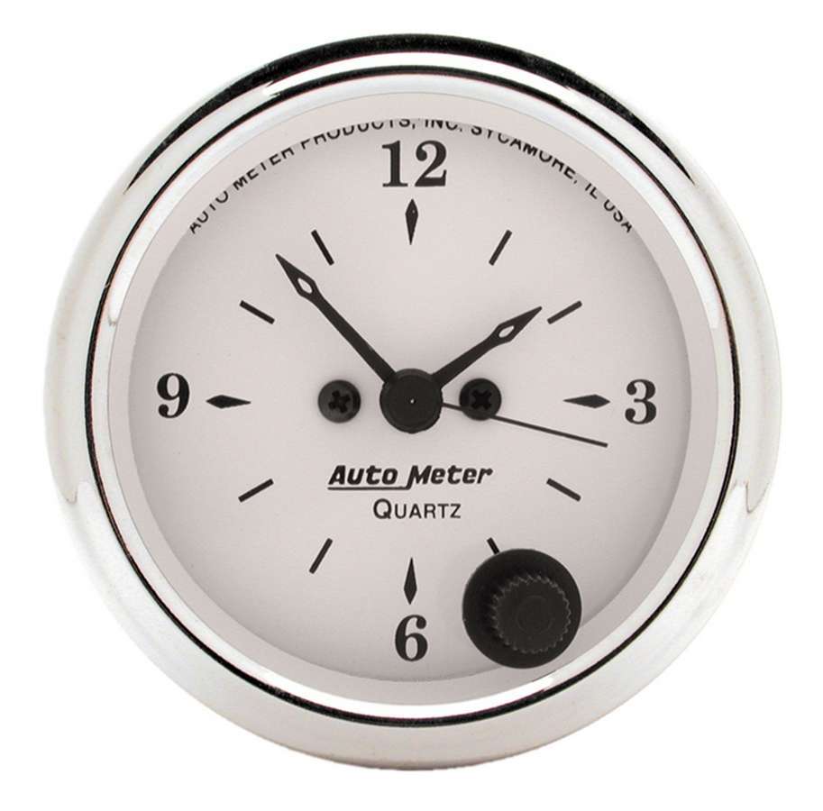Autometer - Old Tyme White 2 1/16in Quartz Clock