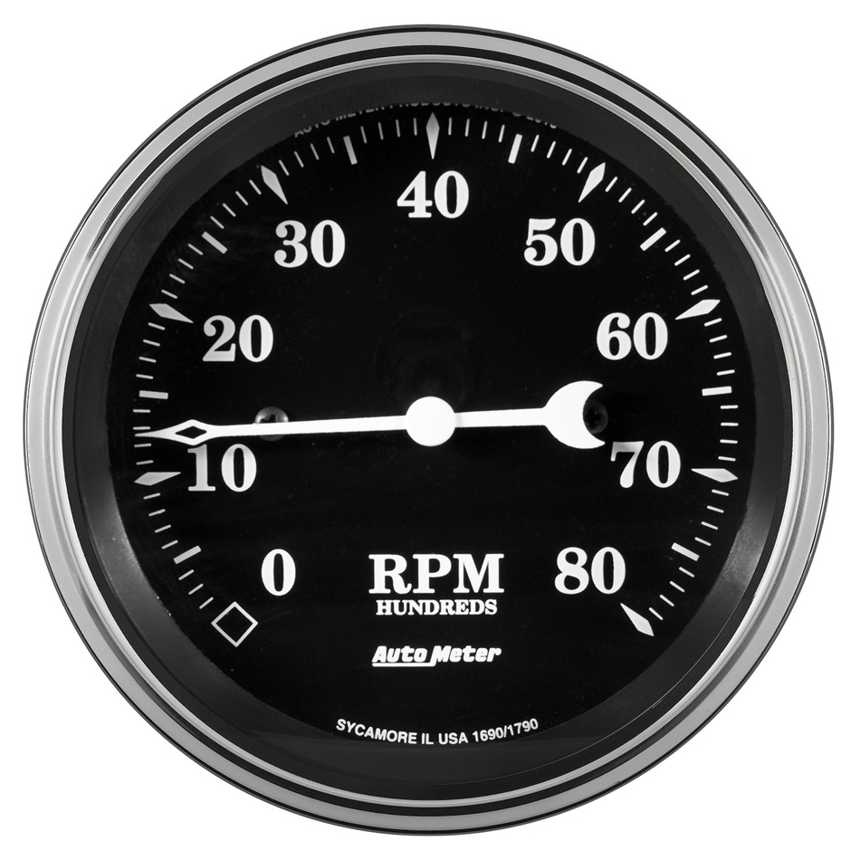 Autometer - 3-3/8 Tachometer 8000 Rpm Old Tyme In-Dash