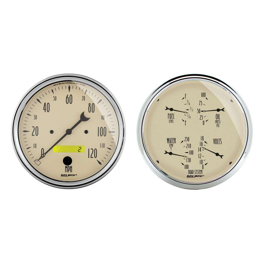 Autometer - 5in A/B Quad Gauge/Speedo Kit