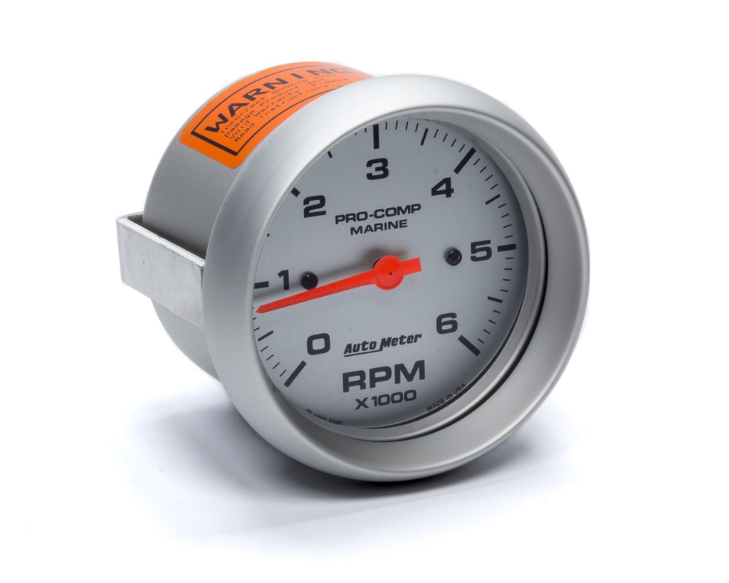 Autometer - 3-3/8 U/L Tachometer 6000 Rpm