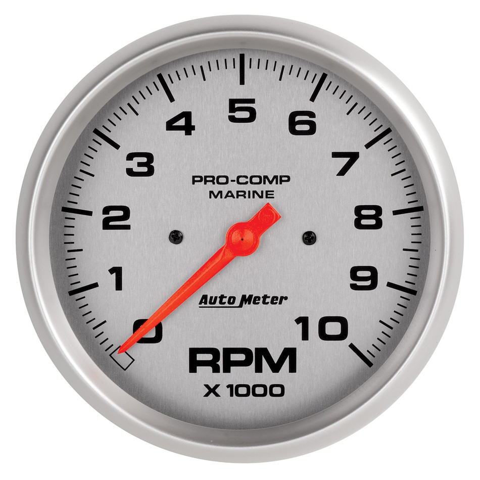 Autometer - 5in U/L Tachometer Gauge 10000 RPM Silver